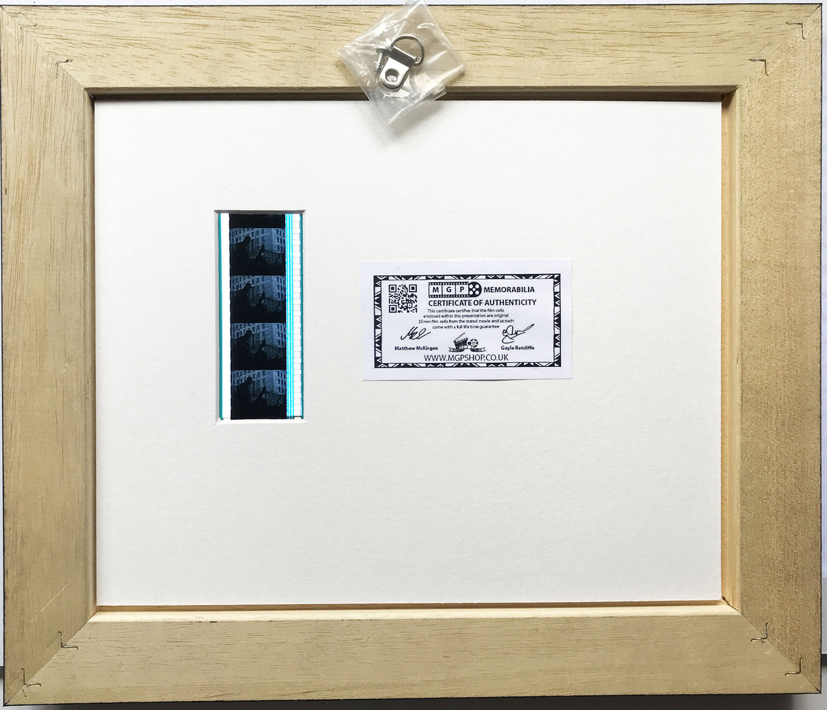 Hand crafted display featuring original 35mm film cells for VALKYRIE fans