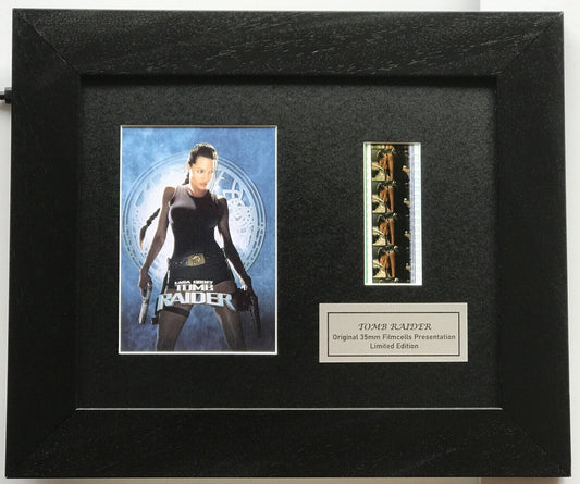 Hand crafted display inc original film cells for Tomb Raider ANGELINA JOLIE fans