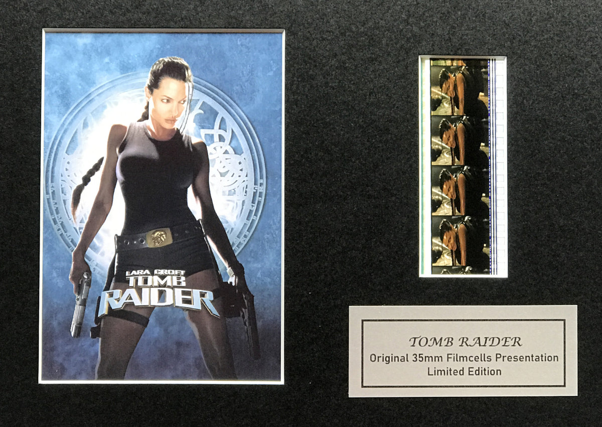 Hand crafted display inc original film cells for Tomb Raider ANGELINA JOLIE fans