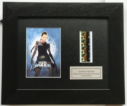 Hand crafted display inc original film cells for Tomb Raider ANGELINA JOLIE fans