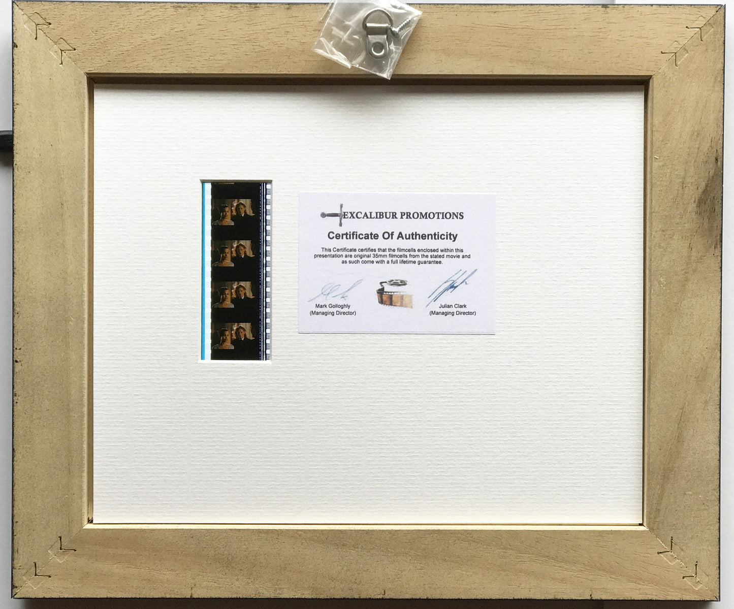 Hand crafted display inc original film cells for Tomb Raider ANGELINA JOLIE fans