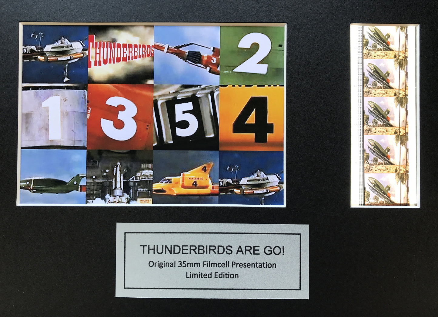 THUNDERBIRDS ARE GO Original 35mm Film Cells set within Quality Wood Frame + COA