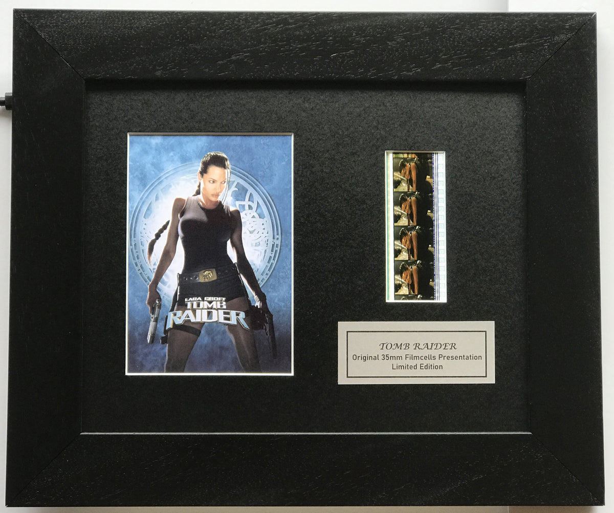 Hand crafted display inc original film cells for Tomb Raider ANGELINA JOLIE fans