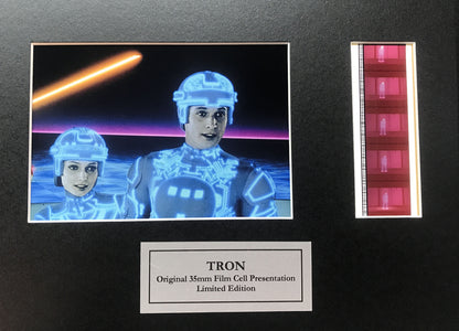 TRON of 1982 Original 35mm Film Cells set within Quality Wood Frame + COA v1