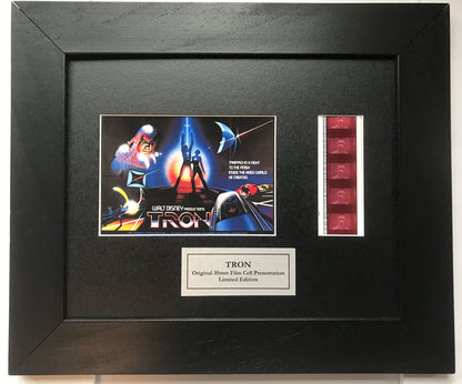 Hand crafted display featuring original 35mm film cells for TRON 1982 fans v2