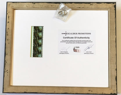 Hand crafted display featuring original 35mm film cells for The Time Machine fans + COA v1