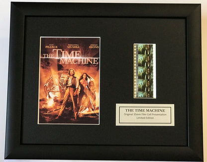 Hand crafted display featuring original 35mm film cells for The Time Machine fans + COA v1
