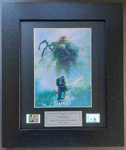 THE THING of 1982 Original 35mm film cells set in Quality Wood Frame + COA