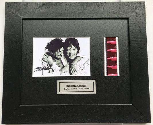 Handmade display featuring original film cells for THE ROLLING STONES fans vSR