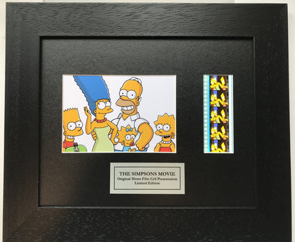 Hand crafted display featuring original film cells for THE SIMPSONS MOVIE fans