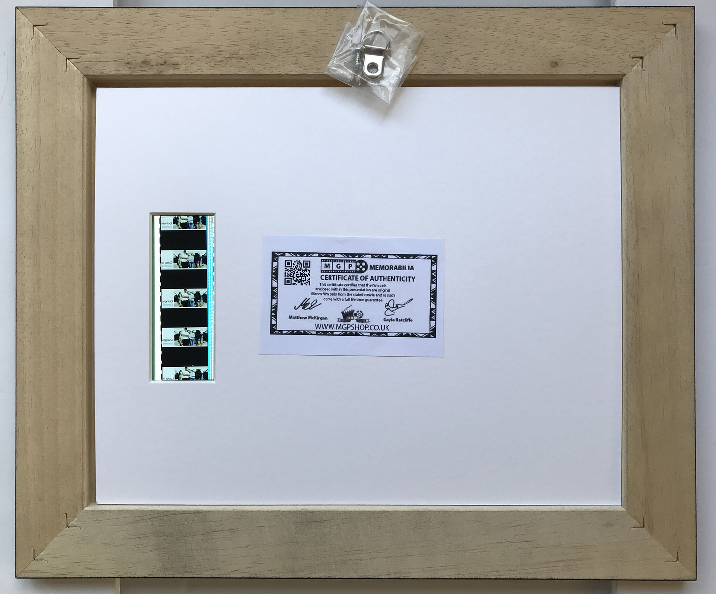 Hand crafted display featuring original 35mm film cells for THE SOCIAL NETWORK fans