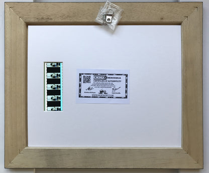 Hand crafted display featuring original 35mm film cells for THE SOCIAL NETWORK fans