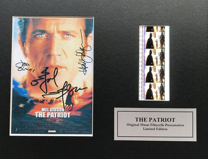 Hand crafted display featuring original film cells for THE PATRIOT fans vSR