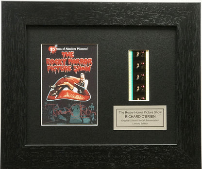 The Rocky Horror Show Cast Signed + Original 35mm Filmcells in Quality Wood Frame