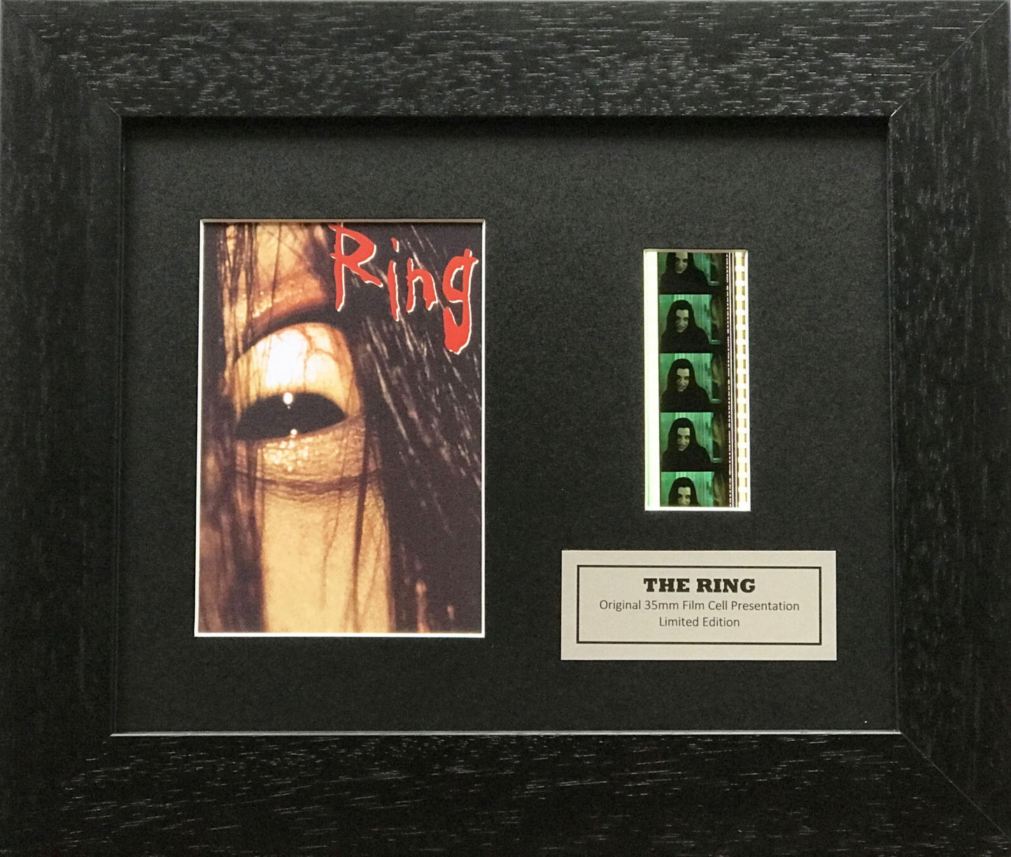 Hand crafted display featuring original 35mm filmcells for THE RING 2002 fans v2