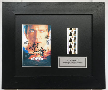 Hand crafted display featuring original film cells for THE PATRIOT fans vSR