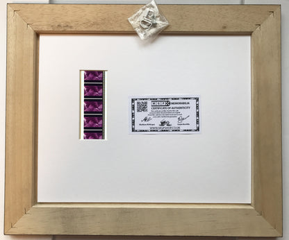 Hand crafted display featuring original 35mm filmcells for THE OMEN 1976 fans v1