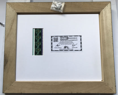 Handmade display featuring original 35mm film cells for THE MATRIX RELOADED fans