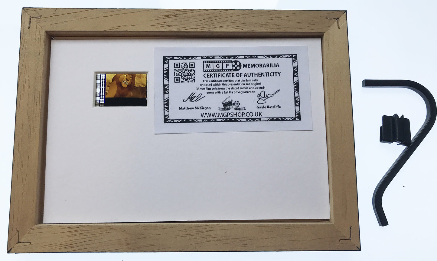 THE LION KING Original Mini 35mm Film Cells set within Quality Wood Frame + COA