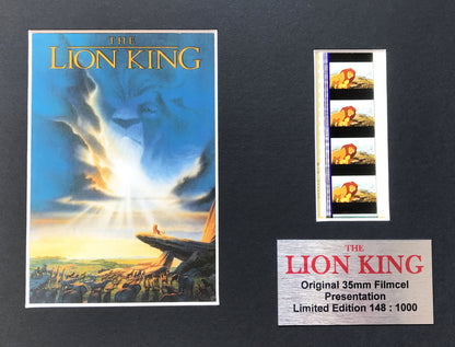 THE LION KING Original 35mm Film Cells set within Quality Wood Frame + COA v2