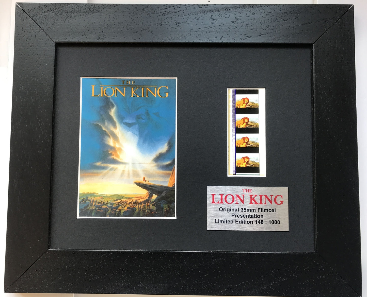 THE LION KING Original 35mm Film Cells set within Quality Wood Frame + COA v2
