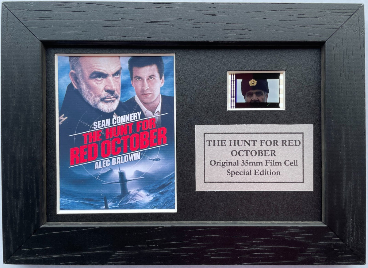 The HUNT for RED OCTOBER Original Mini 35mm Film Cells set within Quality Wood Frame + COA