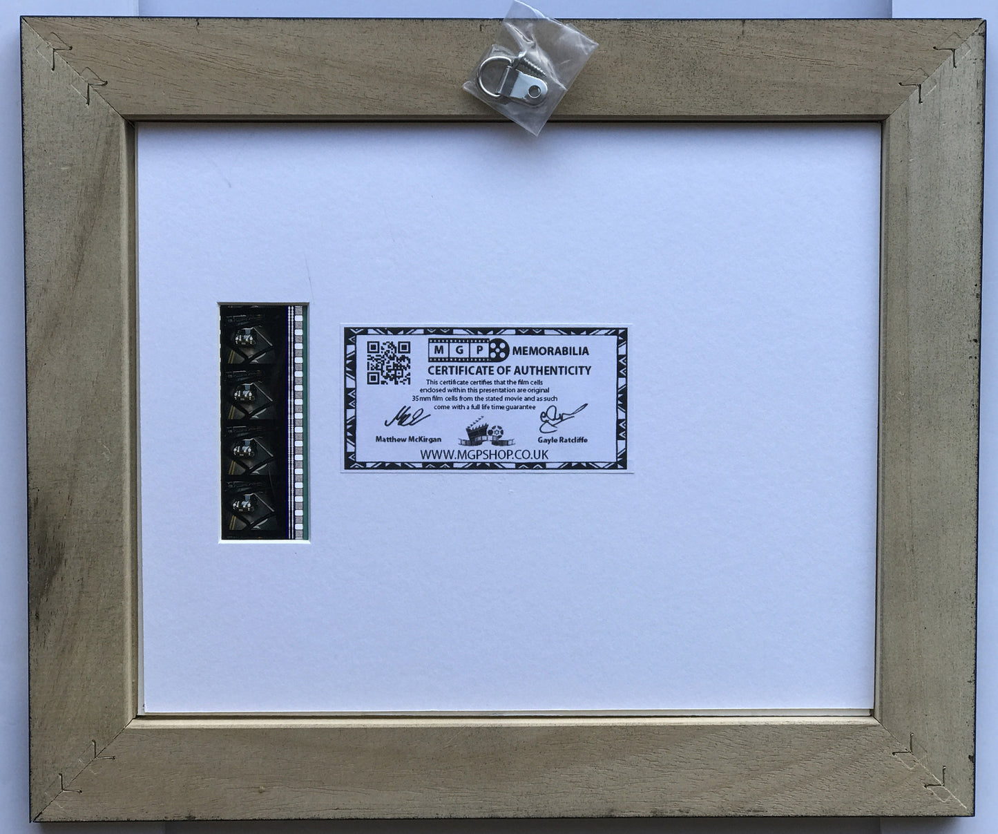 Hand crafted display featuring original 35mm film cells for THE ITALIAN JOB 2003