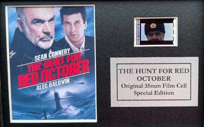 The HUNT for RED OCTOBER Original Mini 35mm Film Cells set within Quality Wood Frame + COA