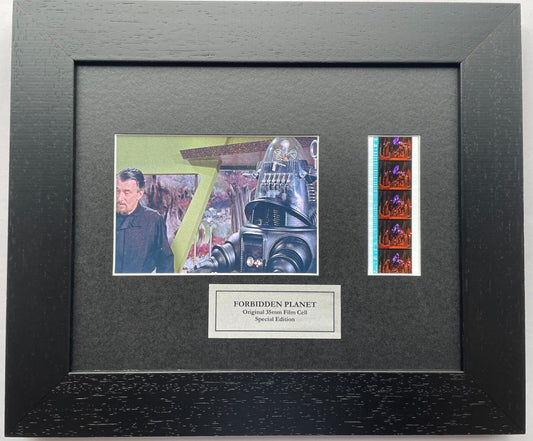 Hand crafted display featuring original film cells for FORBIDDEN PLANET fans v2