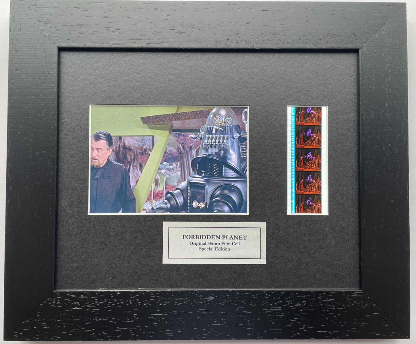 Hand crafted display featuring original film cells for FORBIDDEN PLANET fans v2