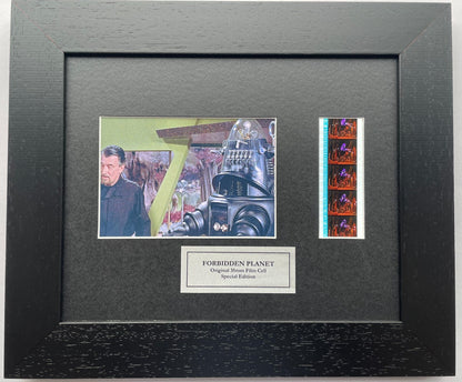 Hand crafted display featuring original film cells for FORBIDDEN PLANET fans v2