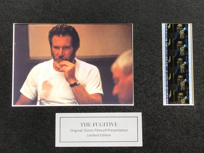 Hand crafted display featuring original 35mm film cells for THE FUGITIVE fans v2