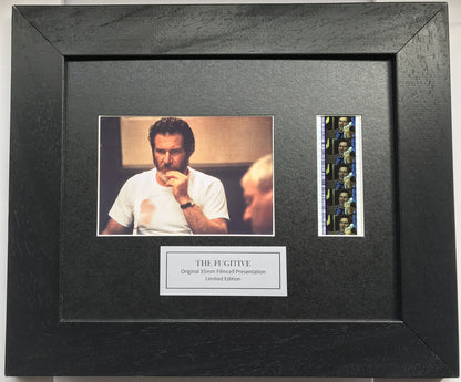 Hand crafted display featuring original 35mm film cells for THE FUGITIVE fans v2