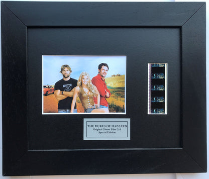 The DUKES of HAZZARD Original 35mm Film Cells set within Quality Wood Frame + COA