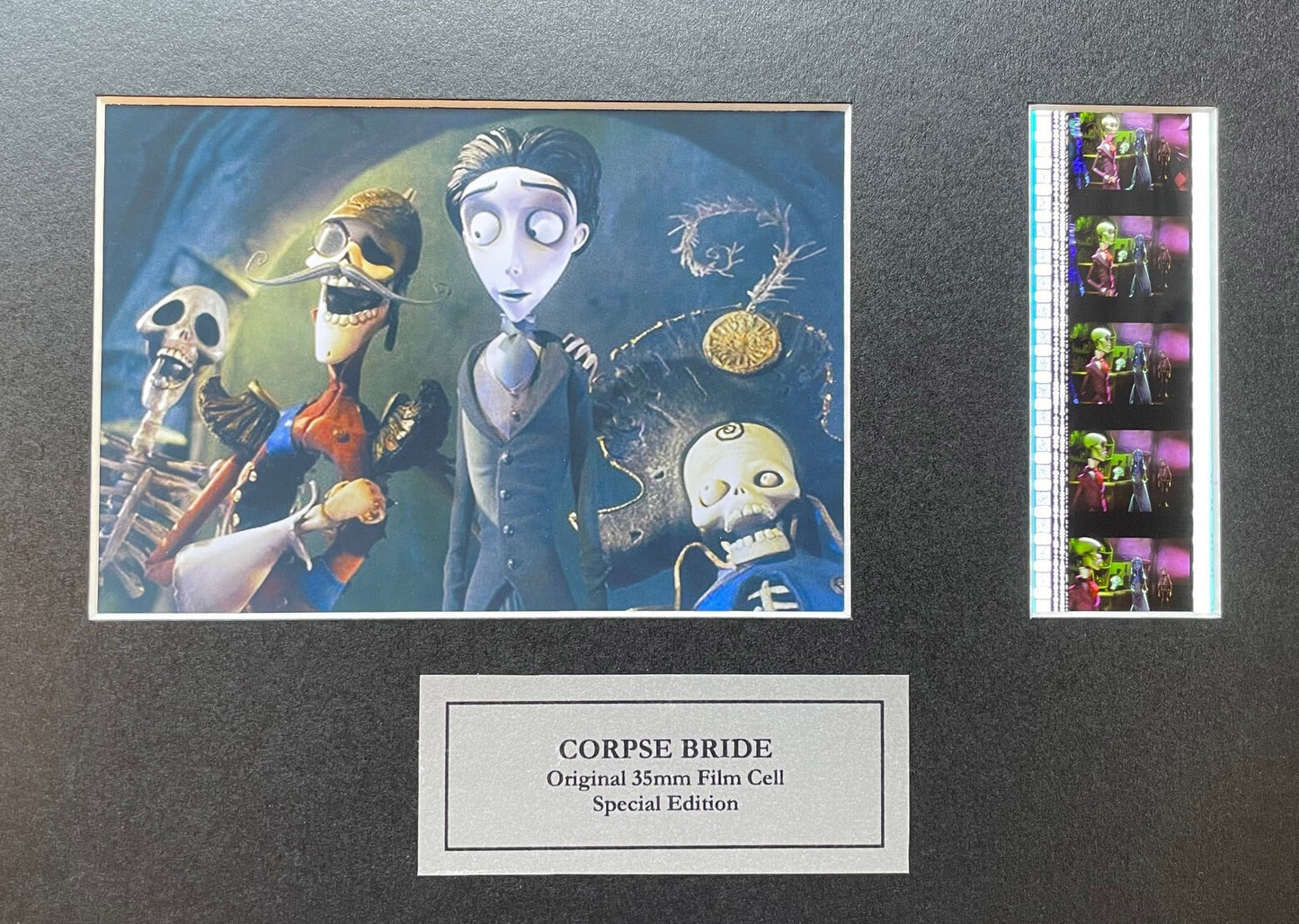 CORPSE BRIDE Original 35mm Film Cells set within Quality Wood Frame + COA v2