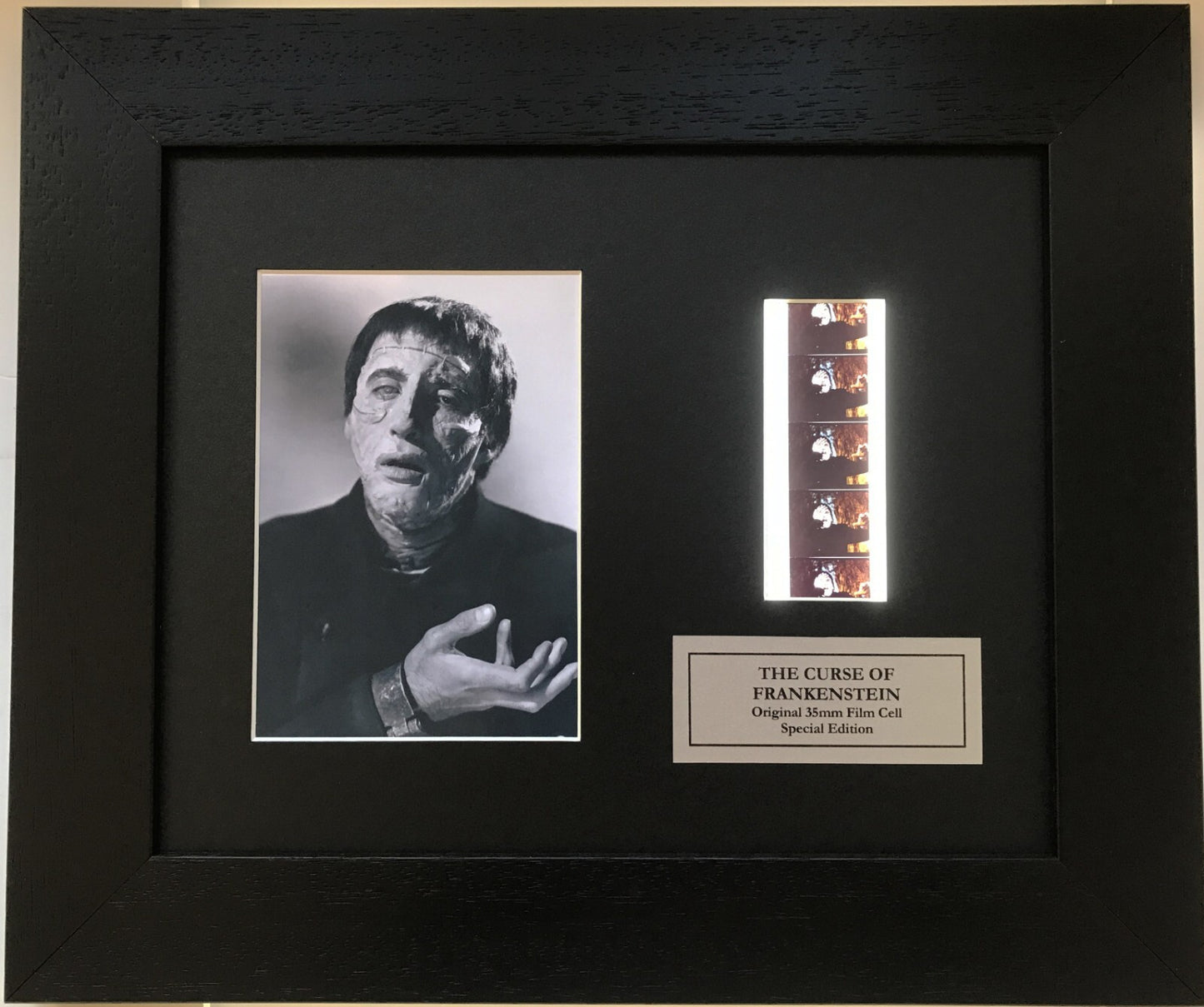 Handmade display inc original film cells for The CURSE of FRANKENSTEIN fans v2
