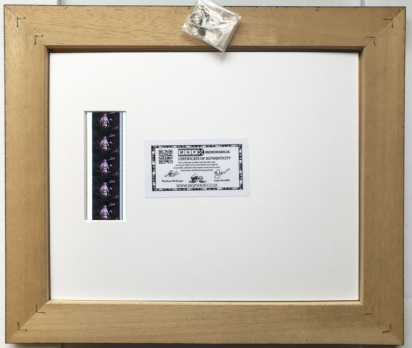 The CURSE of FRANKENSTEIN Original 35mm Film Cells set within Quality Wood Frame