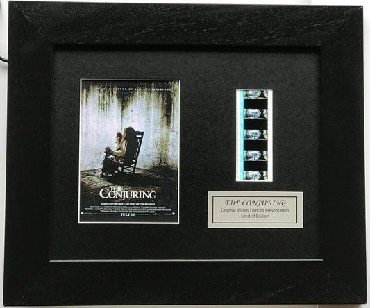 Hand crafted display featuring original film cells for THE CONJURING fans v1