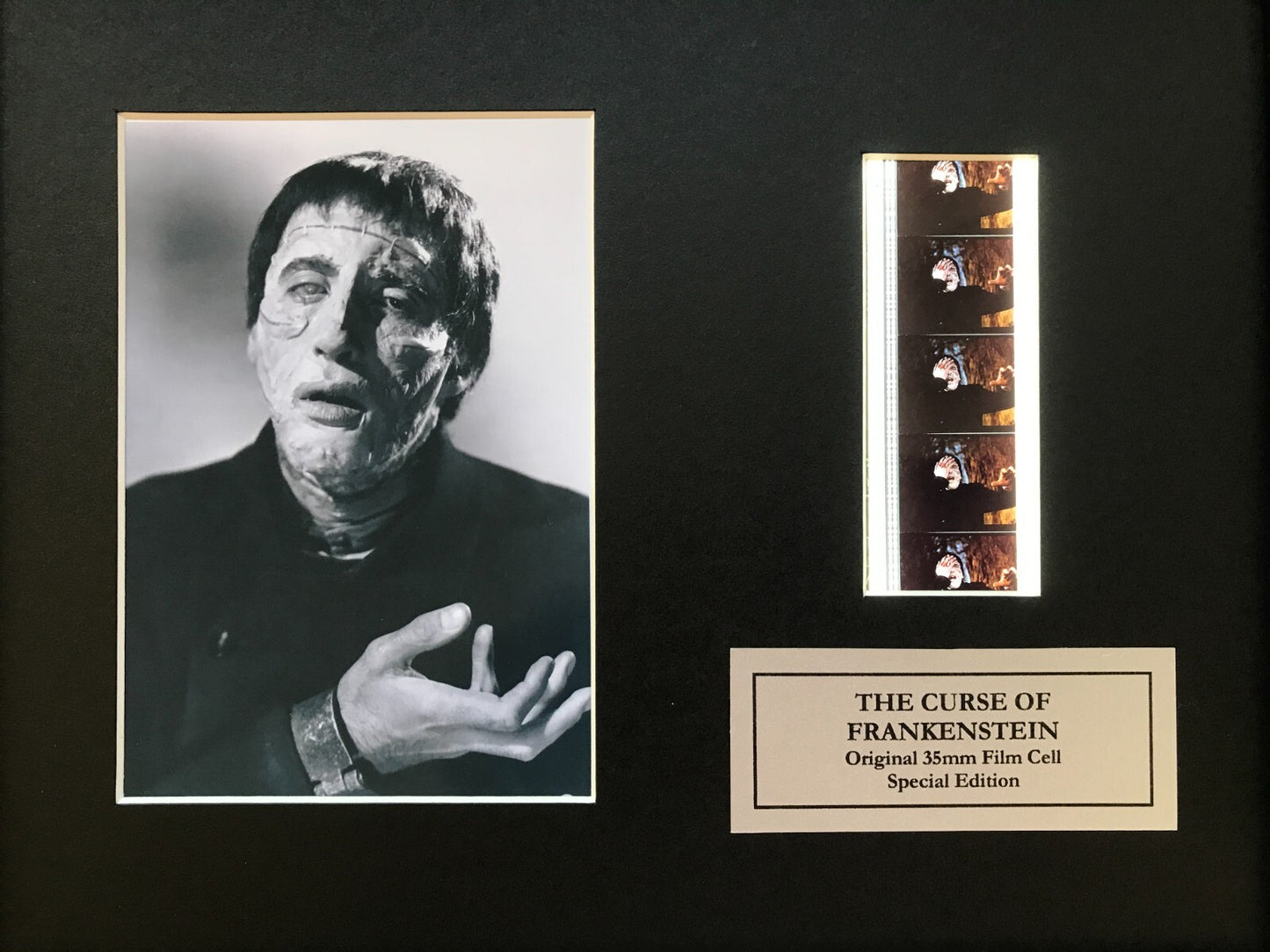 Handmade display inc original film cells for The CURSE of FRANKENSTEIN fans v2
