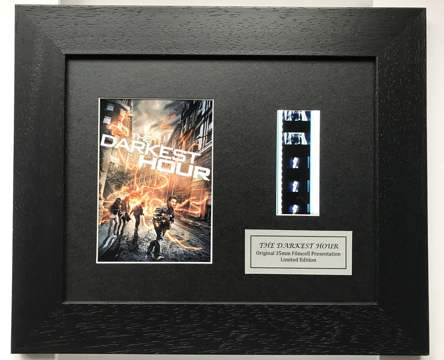 Hand crafted display featuring original 35mm filmcells for THE DARKEST HOUR fans