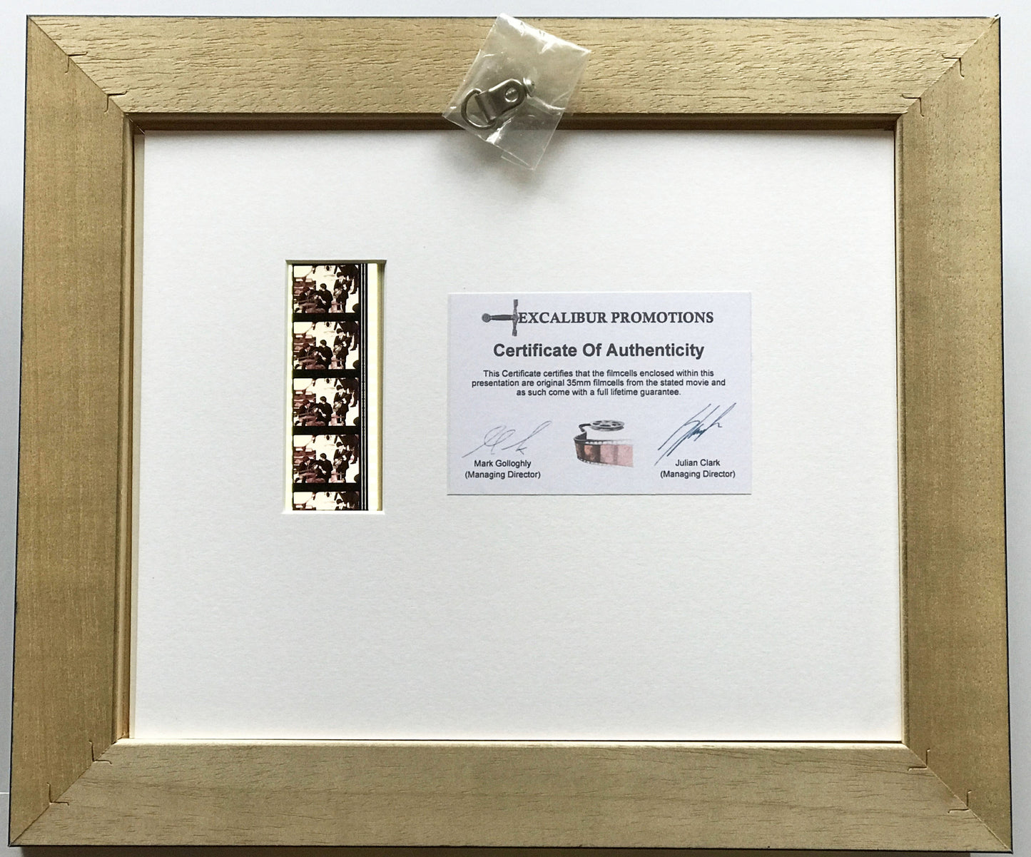 Handmade display inc original film cells for The Beatles A HARD DAY'S NIGHT fans