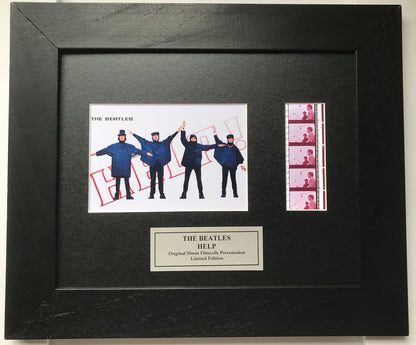 The Beatles HELP Original 35mm Film Cells set in Quality Wood Frame + COA