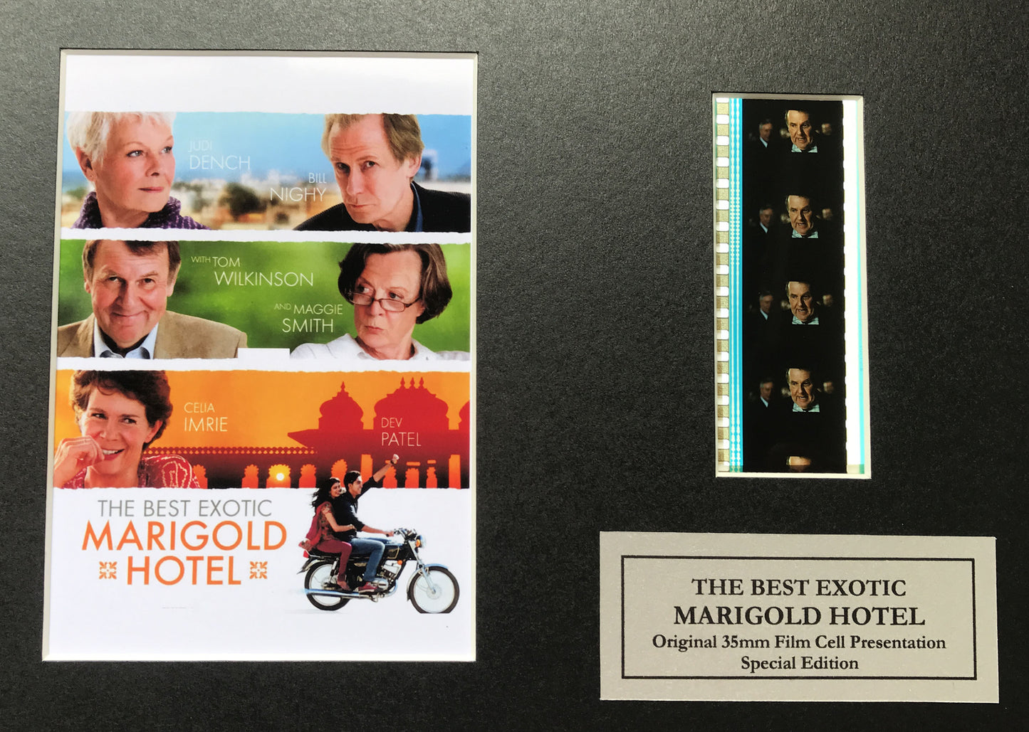 Handmade display of original filmcells for The Best Exotic Marigold Hotel fans v2