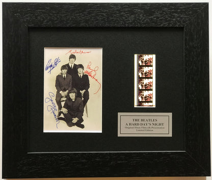 Handmade display inc original film cells for The Beatles A HARD DAY'S NIGHT fans