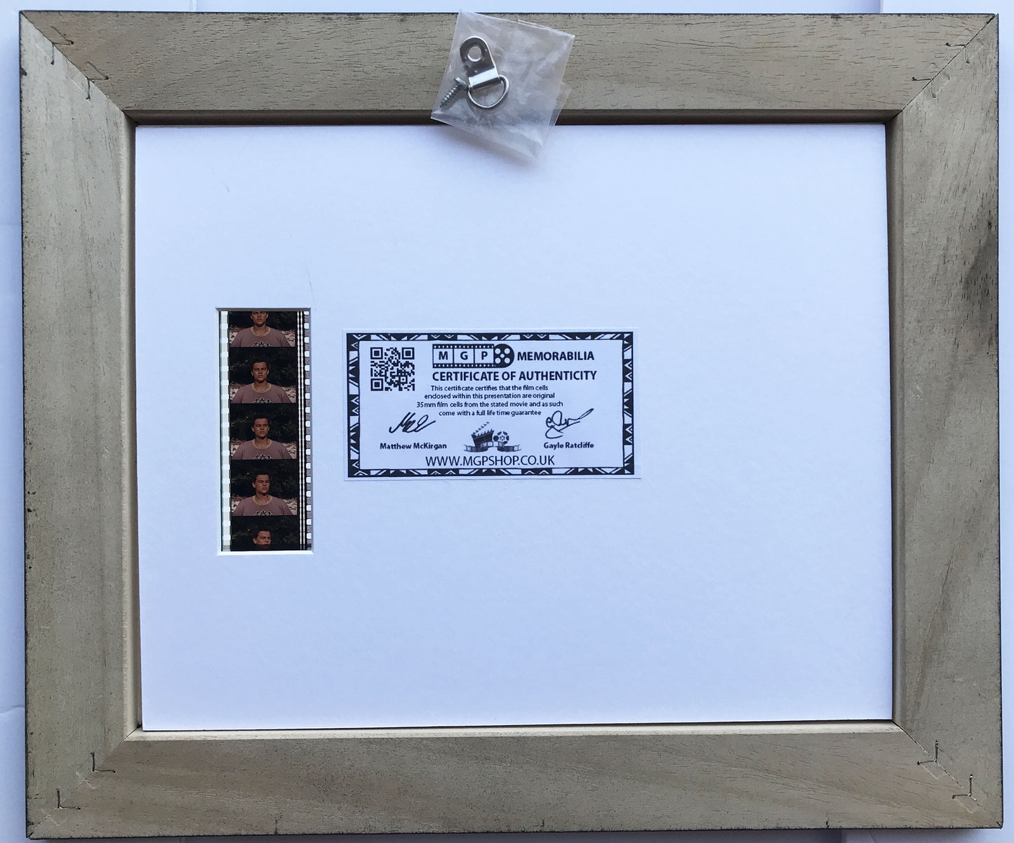 Hand crafted display featuring original film cells for LEONARDO DICAPRIO fans