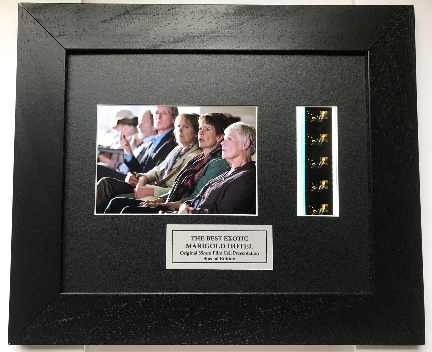 The Best Exotic Marigold Hotel Original 35mm Film Cells in Quality Wood Frame