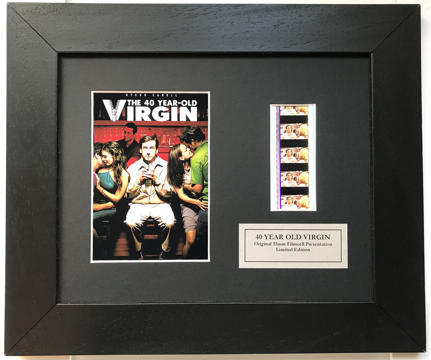 Hand crafted display inc original 35mm filmcells for The 40-YEAR-OLD VIRGIN fans