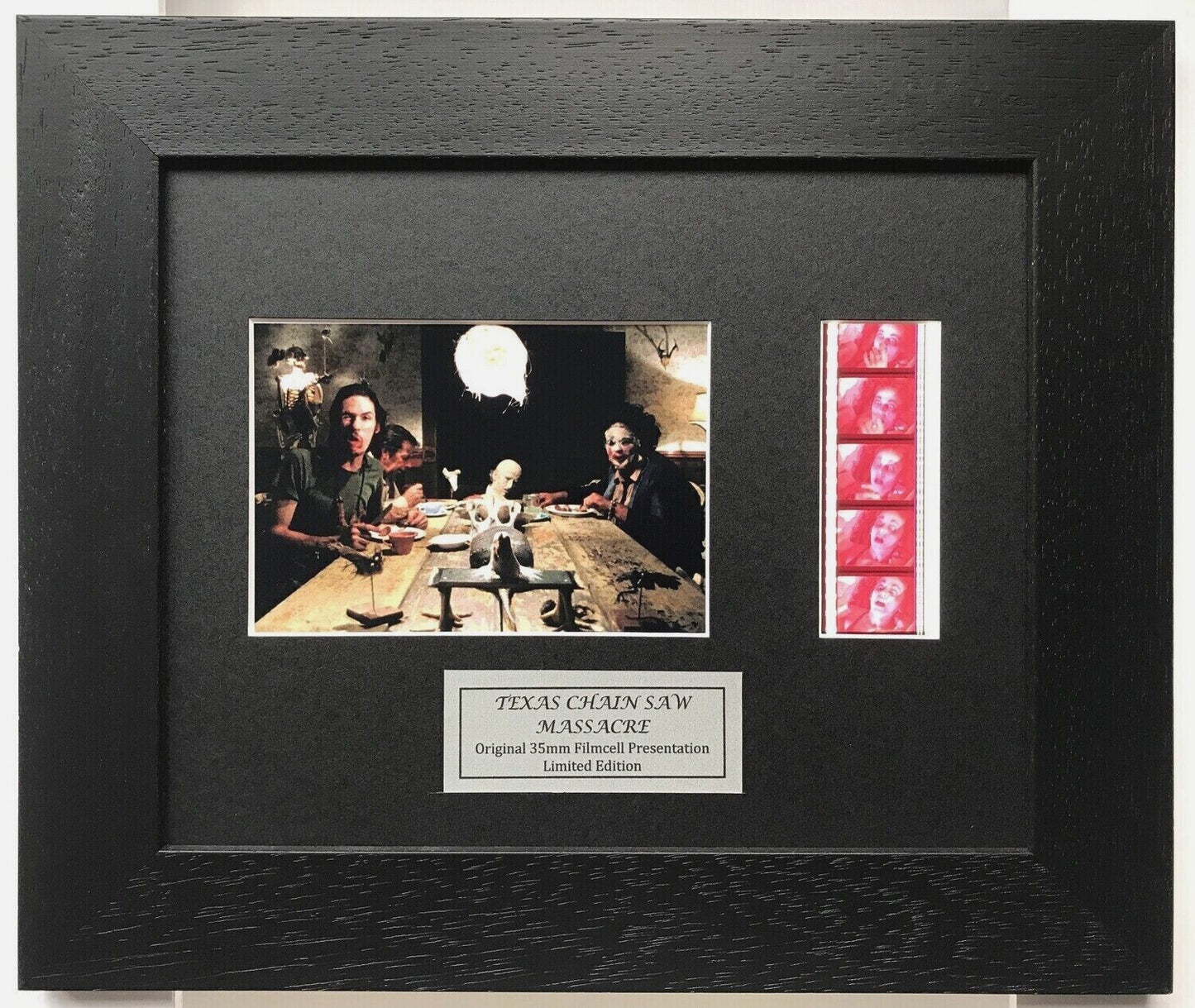 Handmade display inc original film cells for The TEXAS CHAINSAW MASSACRE fans