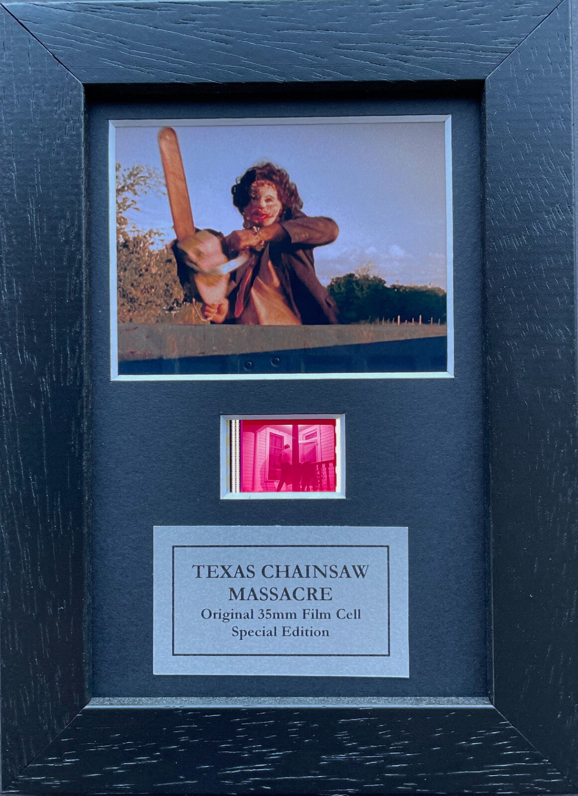 Handmade display inc original Mini film cell for The TEXAS CHAINSAW MASSACRE fans