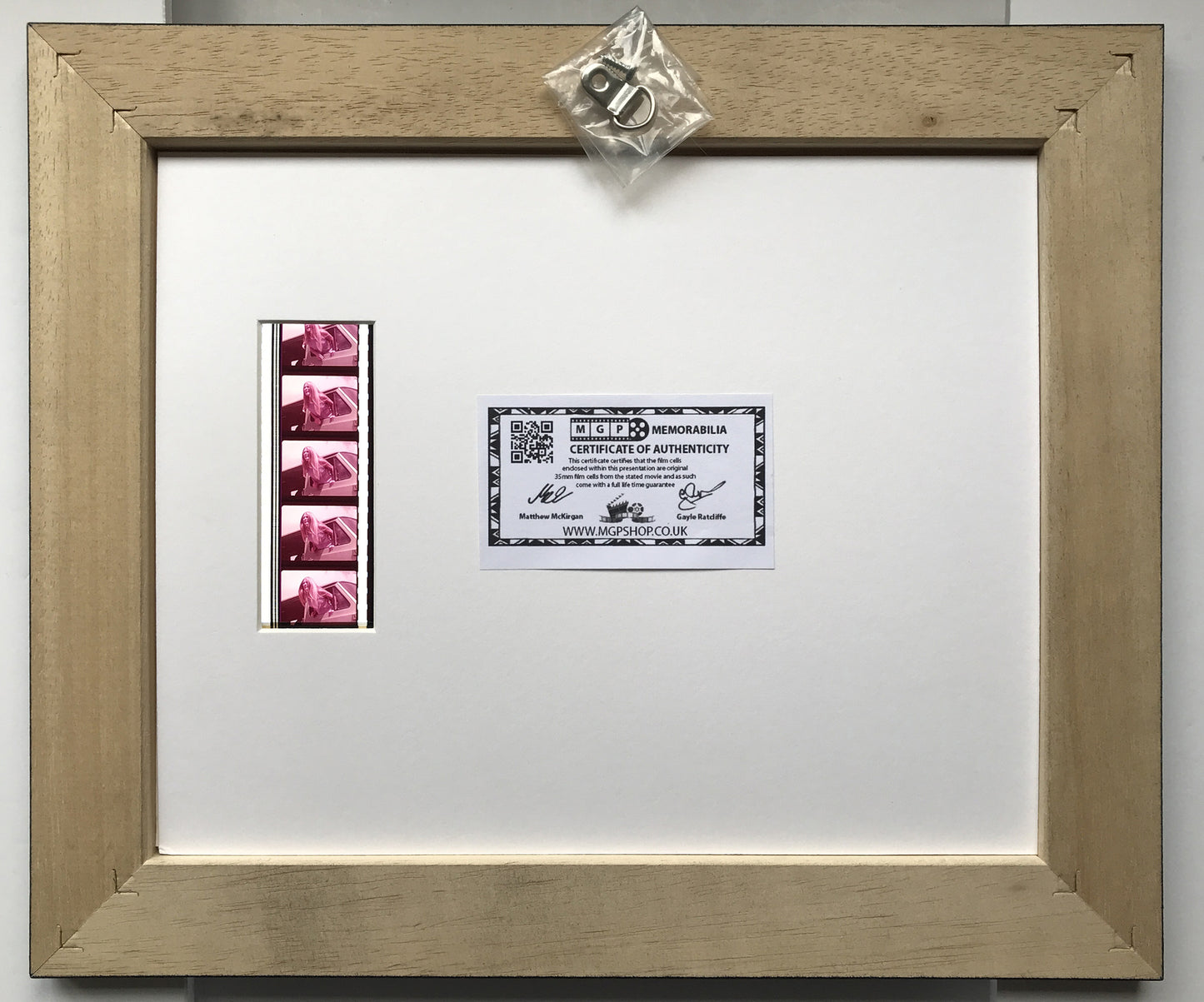 Handmade display inc original film cells for a Texas Chain Saw Massacre fan vSRG